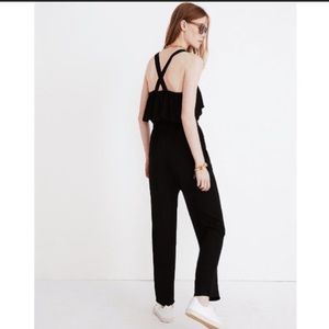 Madewell Apron Ruffle Jumpsuit